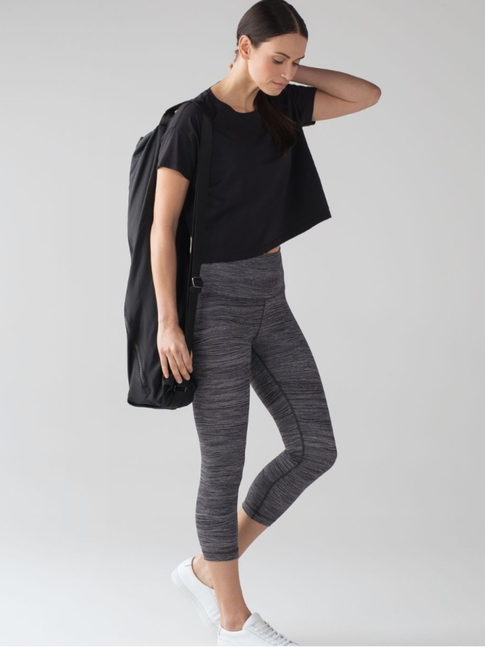 Lululemon wunder under‎ high rise size 4 Bit point ice grey black luxtreme